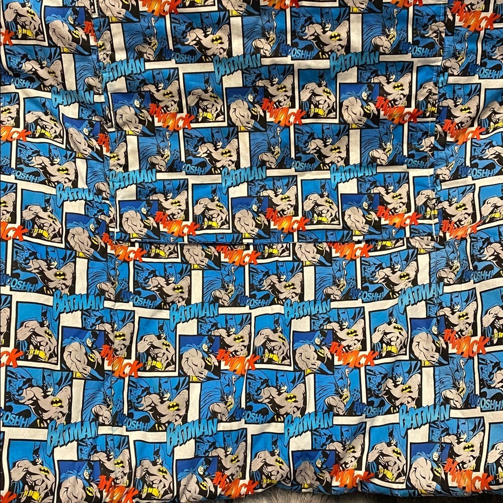 Handmade Blue DC Comic Book/ Batman Patterned Blanket - Picture 6 of 16